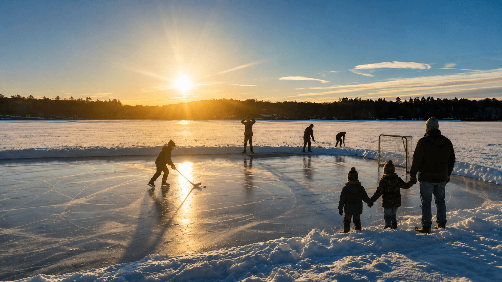 Neighbors enjoying the Chebacco Lake community