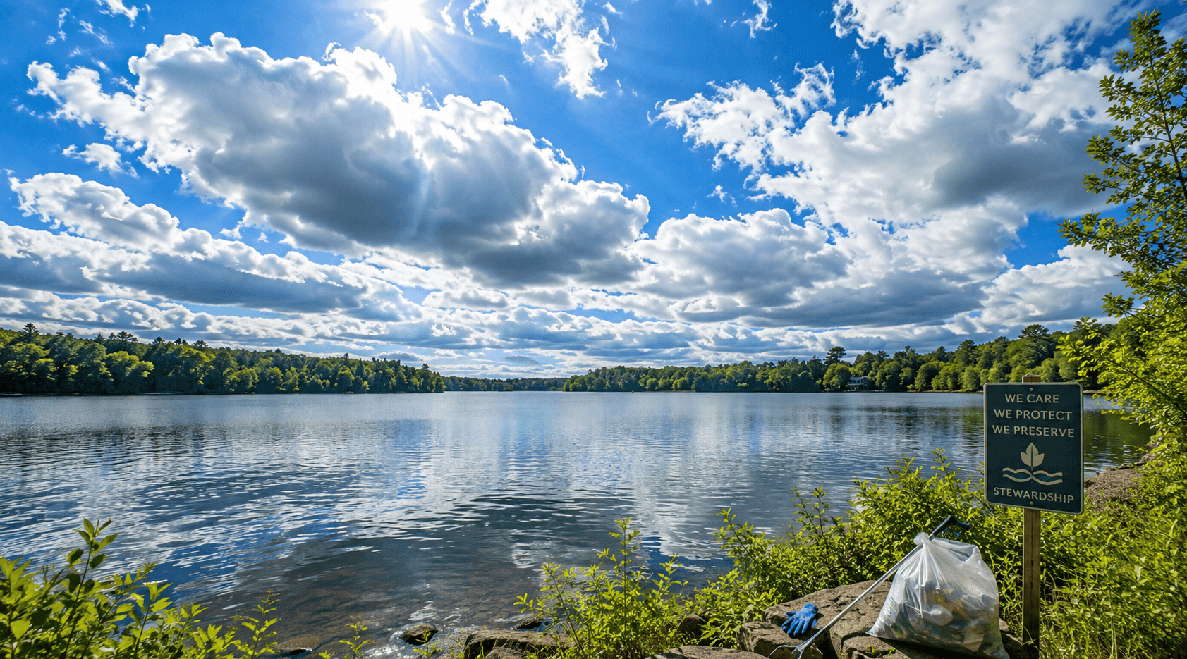 Chebacco Lake shoreline and stewardship work