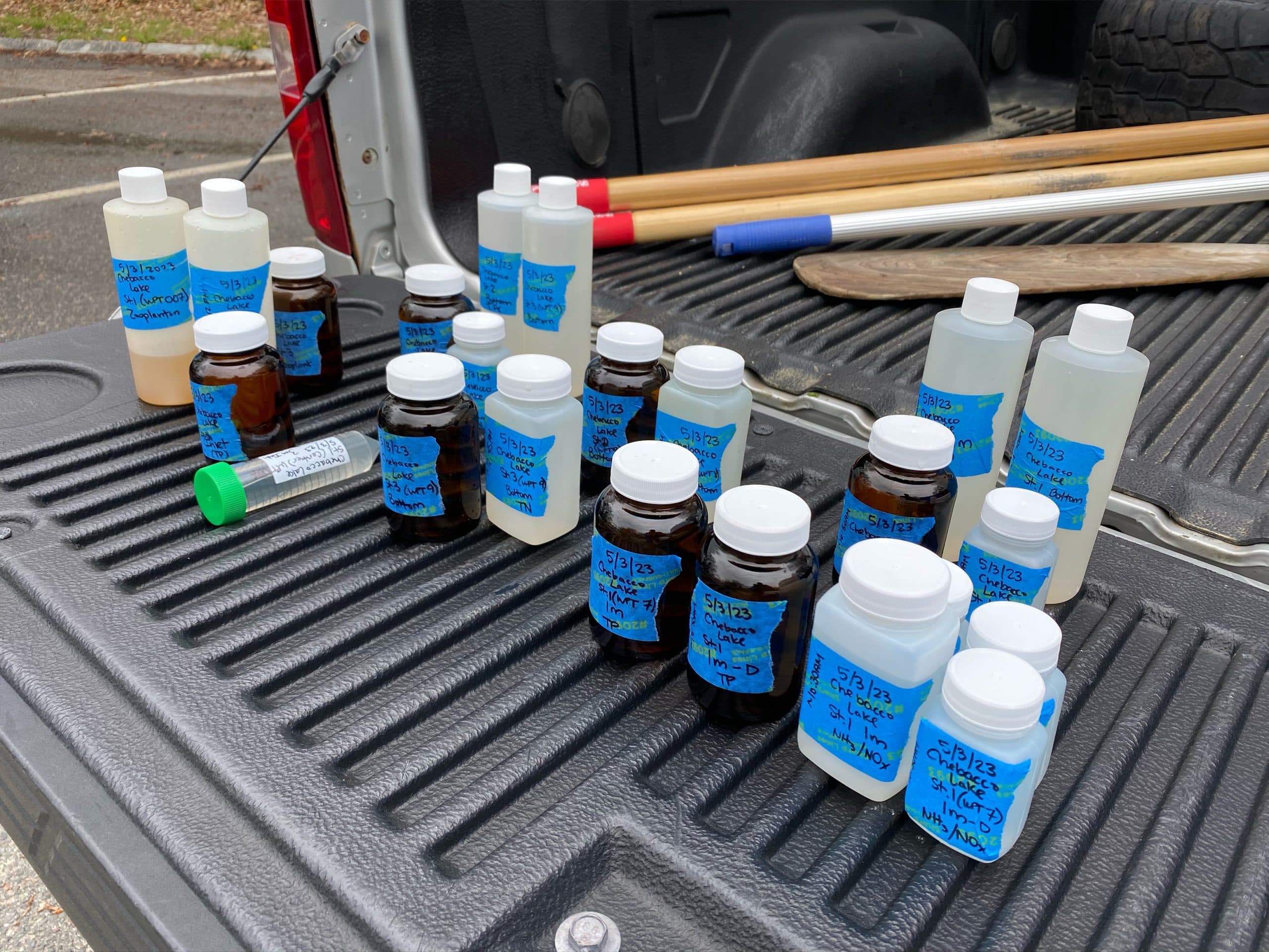 Water-quality monitoring materials used for watershed stewardship